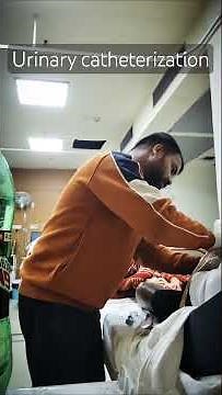 Male urine Catheterization. #urine #catheterization #hospital