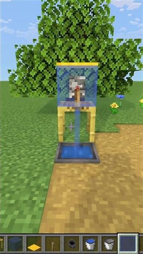 Minecraft Water 💦 Dispenser Design Easy #shorts #minecraft