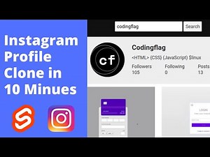 Create Instagram Profile Clone using Instagram API in 10 Minutes | Svelte | HTML, CSS & JavaScript