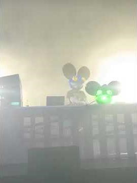 Deadmau5 wears a fans mask then signs it