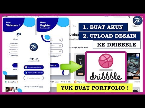Cara Upload Desain Dan Membuat Portfolio Di Dribbble | Membuat Akun Dribbble