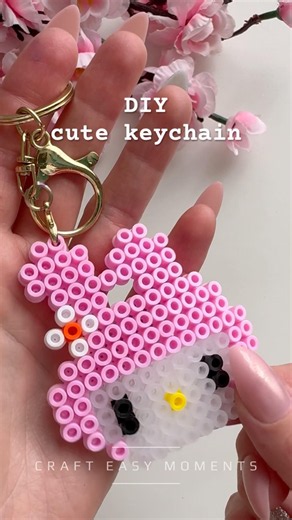 DIY keychain My Melody #diy #craft #shorts