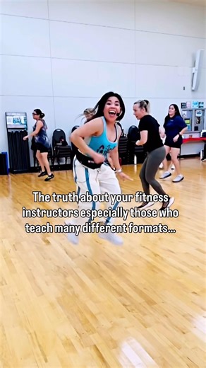 The truth about your fitness instructor 😱 #zumba #fitnessinstructor #groupfitness