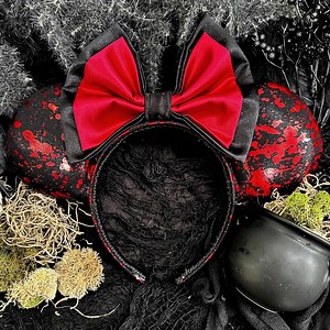 Blood-Spattered Halloween Ears | Halloween Minnie Mouse Ears