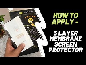 How To Apply Membrane Screen Guard (3 layer) Update Video