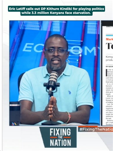 Kithure Kindiki Faces Criticism Amid Starvation Crisis in Kenya