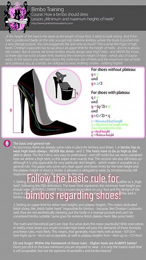 read the introduction to the PBA high heels series: http://www.pinkbimboacademy.com/2021/02/02/3-lesson-how-a-bimbo-should-dress-introduction-to-heel-heights/ #bimbofiation #pinkbimboacademy #pba #bimbofication #bimbo #bimbotok #bimbotiktok #whatmenwant #bimboification #heels #highheels #shoes #fashion