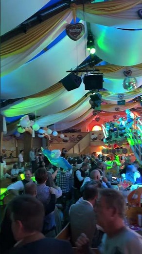 A conga line dance in the tent with amazing people! 💃#congaline #congadance #oktoberfestvibes