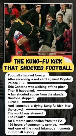 The Kung-Fu Kick That Shocked Football