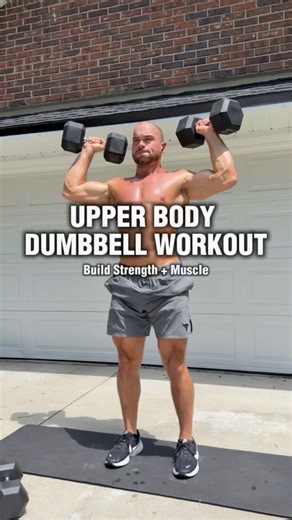 Upper Body Dumbbell Workout | Build Muscle + Strength 💪