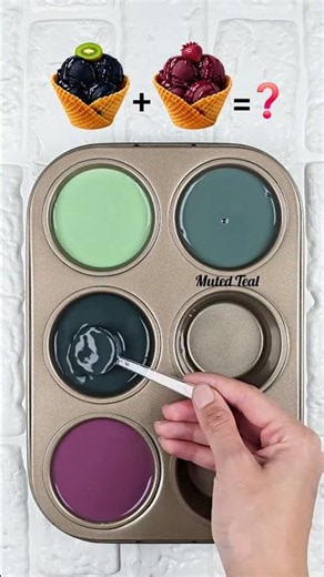 Muted Color Palette Inspiration | Soft Dark Aesthetic Trio #colorpalette #colormixing #asmr #art