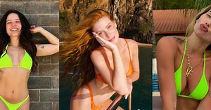 Marina Ruy Barbosa, Larissa Manoela e mais: as melhores inspirações em biquíni neon para o verão 2024