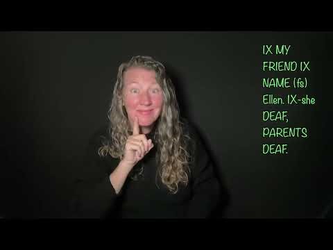 American Sign Language 2A Unit 3 Lesson 04