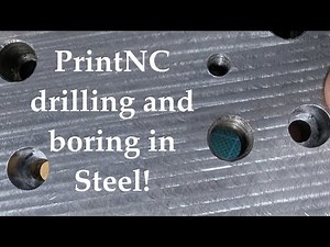 Milling steel on my PrintNC router - Drilling and Counter-boring - Part 2