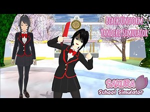 NEW BLACK UNIFORM ON YANDERE SIMULATOR | TUTORIAL | SAKURA School Simulator