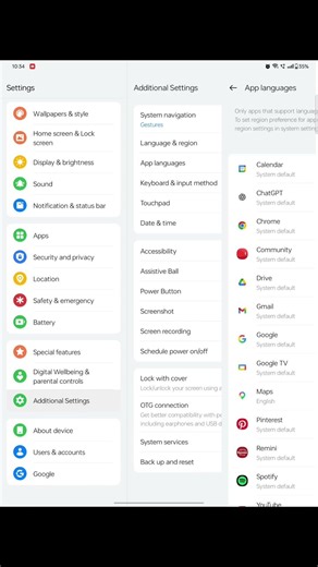 App Language settings 😁😀 how to change Languages in apps 🔥🤫#techwithme #viral #shorts