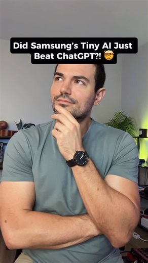 No one is talking about this, but Samsung just released A 7-million-parameter AI model that out-reasoned giants like OpenAI. Samsung’s Tiny Recursive Model beat OpenAI’s o3-mini, DeepSeek-R1, and Gemini 2.5 Pro on the toughest evaluation tests: ARC-AGI puzzles… while being ~10,000× smaller. Here’s how it works. Instead of guessing token by token like a traditional large language model, TRM works like a composer revising a sketch: Step 1: Draft a full answer. Step 2: Open a hidden scratchpad for 