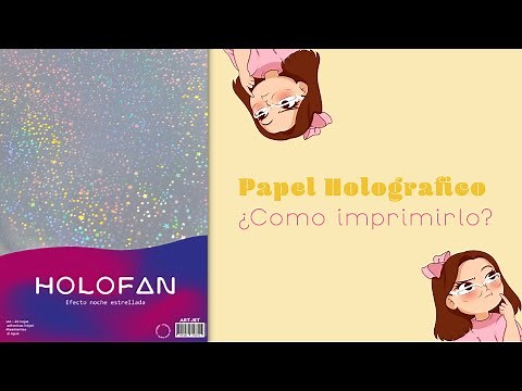 How to print holographic paper on inkjet printers: step-by-step tutorial.