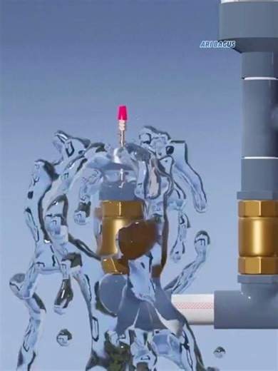 Water pump without electricity and fuel #UniqueInfo #WaterPump #HydraulicRamPump #Education #Tech...