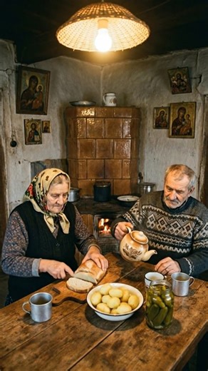Seara la bunici avea un fel de liniște pe care n-o mai găsim nicăieri. Focul trosnea încet în sobă, mâinile lor lucrau mereu ceva, iar fiecare gest spunea o poveste — despre grijă, răbdare și viață trăită cu rost. Nu erau griji multe, nu erau lucruri multe… dar era căldură, era inimă, era acasă. Așa arăta viața la sat de altădată: simplă, grea, dar plină de suflet. ❄️❤️ | România anilor 80-90'