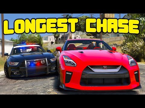 World Record Longest Police Chase In GTA 5 RP