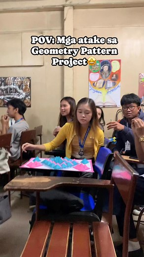 Pasavough talaga yan sila🤩✨ #schoolproject #geometrypattern #mathematics #reelsviralvideo | Joselito C. Trazona