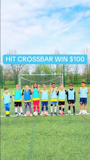 HIT THE CROSSBAR = WIN £100 vs KID FOOTBALLERS 🔥⚽️