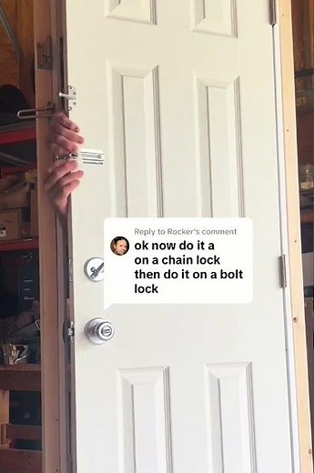 Firefighter Swipe Tool on a chain lock