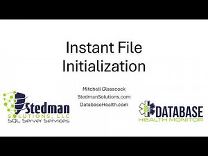 Instant File Initialization in SQL Server