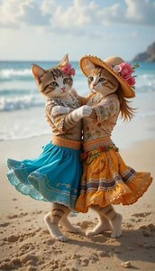 cats dancing lambada dance,#cat#catlover#AI#funny#comic#cute#sweet#catvideo#shorts#lambada#dance