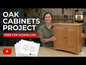 How to Build a Shaker Style Oak Cabinet | Step-by-Step Tutorial & FREE Plans