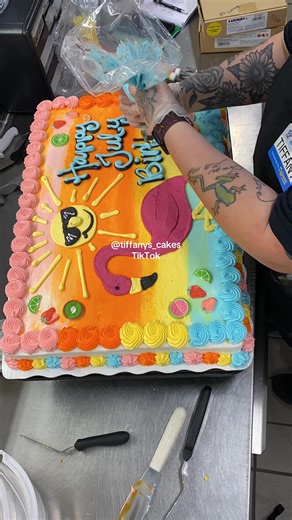 Summer Theme Cake Decorating Ideas