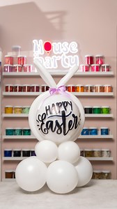 29K views · 110 reactions | Get ready for Easter fun!  Let’s make a cute Bunny balloon decoration together. Perfect for your Easter celebration or just to brighten up your space! #balloondecoration #partyideas #easterbunny #eastertutorial #quicktutorial | House of Party | Facebook