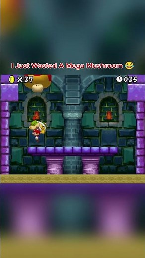 I just wasted a mega mushroom