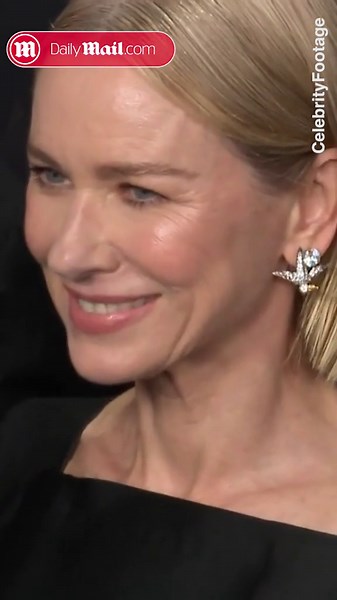 Naomi Watts next to son Sasha at 2025 Critics Choice Awards