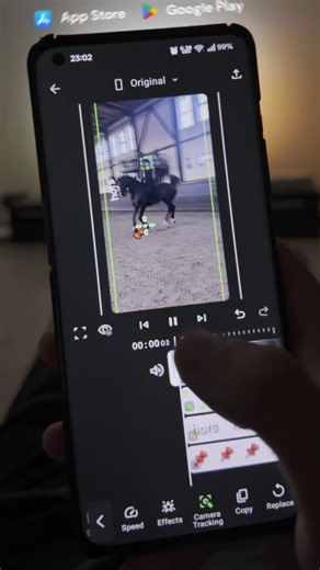 Motion Tracking Video Editor App Review — Test with Lena Andreeva Clip