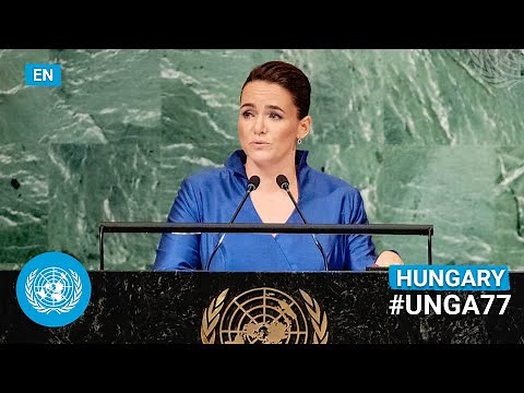🇭🇺 Hungary - President Addresses United Nations General Debate, 77th Session (English) | #UNGA