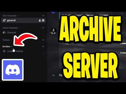 How To Archive Discord Server