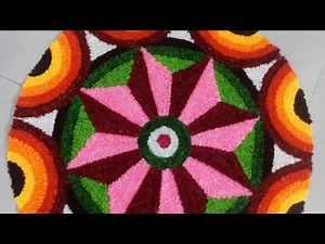 @How to draw designs for woolen Rangoli mat