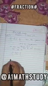 "Unlocking the Secrets of Fractions: Master Every Math Symbol Like a Pro!"#Frcation