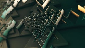 Triangles, Pattern, Banner. Free Stock Video