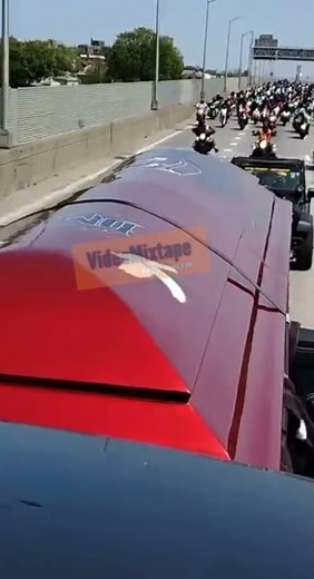 Ruff Ryders motorcade to send DMX to his final resting place as memorial & funeral service ends.