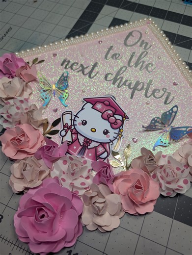 Hello Grad kitty Topper on to the next chapter
