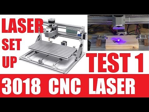 TEST DRIVE a 3018 CNC *5.5w LASER* & setup