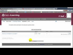 Using forums in Moodle™ Software Platform