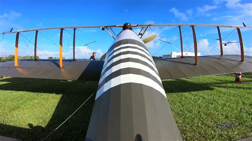 From the video vault...On one of the last test flights before Oshkosh 2018, Kermit takes the Sopwith Snipe up with 3 GoPro cameras attached to the tail, right wing and next to the cockpit. It makes for some exciting footage as he makes a circuit in and around Fantasy of Flight property and surrounding area. Watch on a large wide screen monitor and you'll feel like you're on board yourself. Turn a fan on for the wind in your face effect! :-) | Kermit Weeks