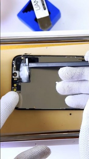 How to Carefully Remove the Sensor Assembly From an iPhone Screen #shorts