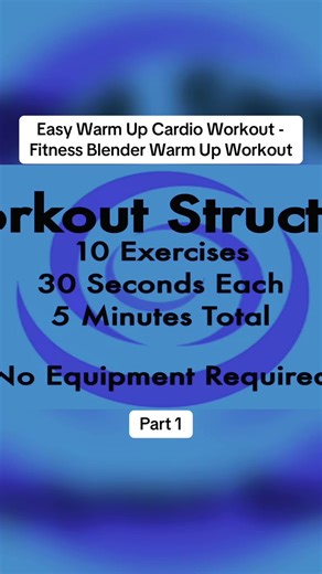 Easy Warm Up Cardio Workout - Fitness Blender Warm Up Workout (1). #homeworkout #cardioworkout #fitness #warmup #fyp
