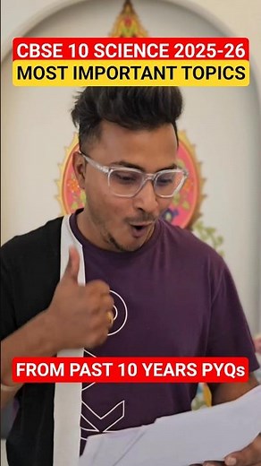 CBSE Class 10 Science Most Important Topics With Expected Marks🔥 #cbseclass10 #cbse #abhisheksir
