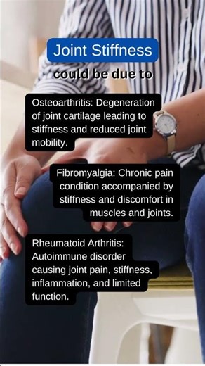 Stiff Joints? Here's Why? #jointpain